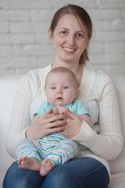Happy mother and baby  - Fotó, kép