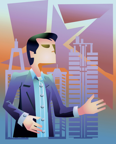 vector image of an architect. - Vector, Image