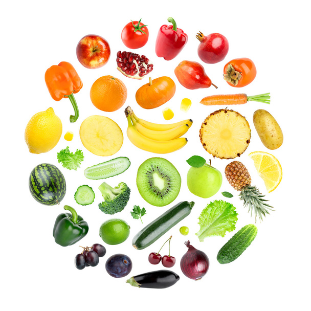 Fresh fruits and vegetables - Foto, Bild