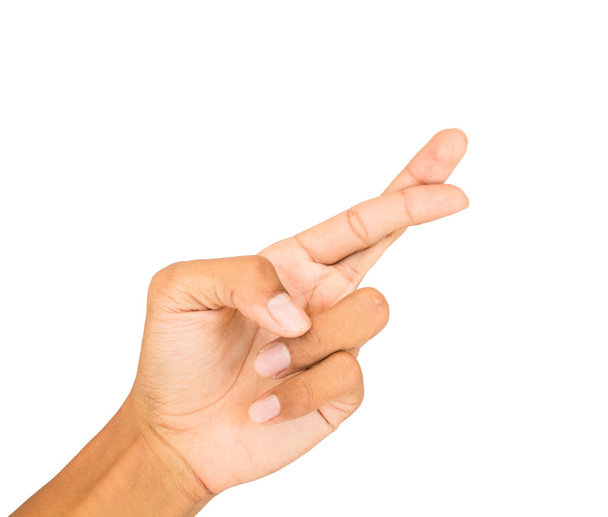 símbolo da mão em branco isolado
 - Foto, Imagem