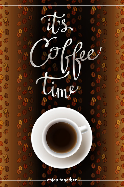 abstraktní kávy design - Vektor, obrázek