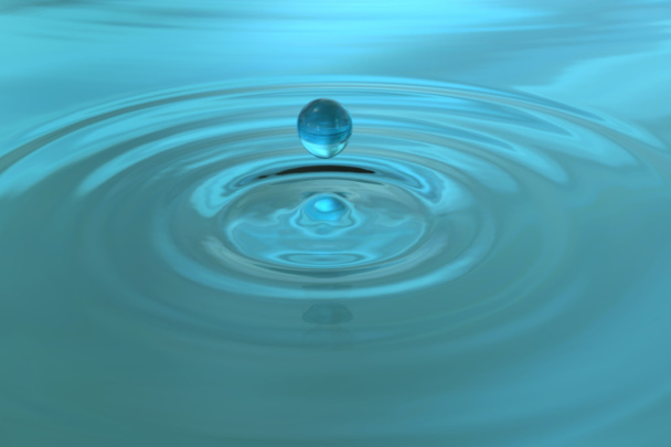3D illustration Water drop close-up - Photo, Image