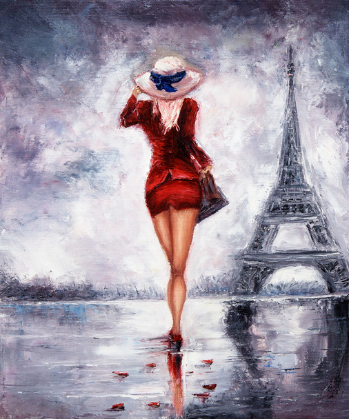 Mujer en París
 - Foto, Imagen