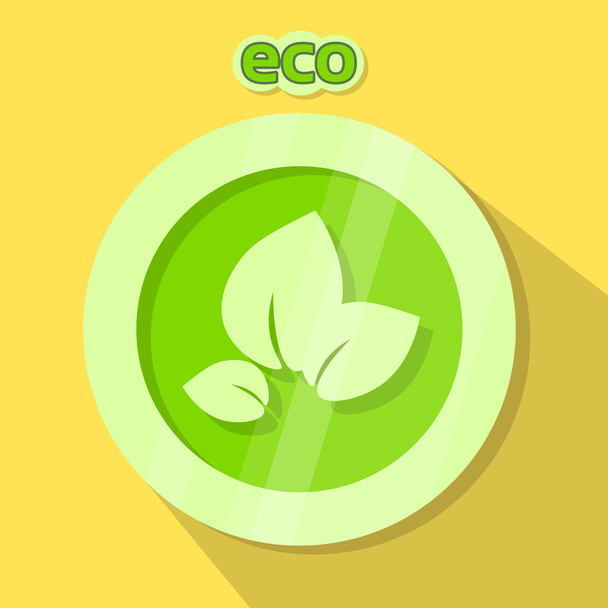 Защита окружающей среды с экологическим логотипом
 - Вектор,изображение