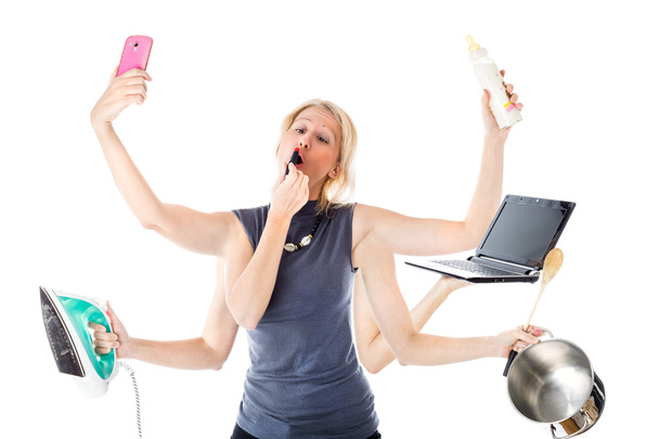 Multitasking kadın - Fotoğraf, Görsel