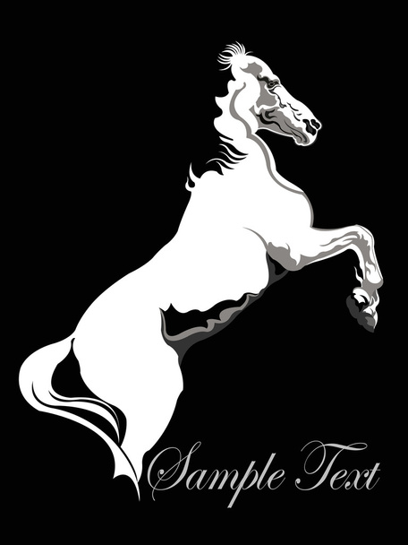 ilustración de un caballo  - Vector, Imagen
