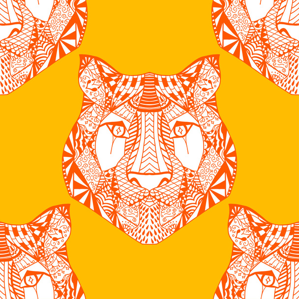 Tiger pattern. Vector illustration - Vector, Image
