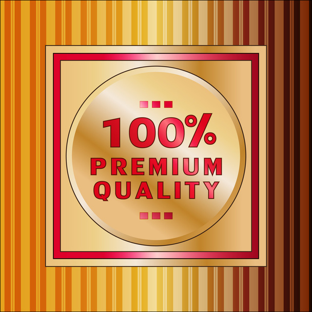 clip art of a premium quality seal emblem - Vector, Image
