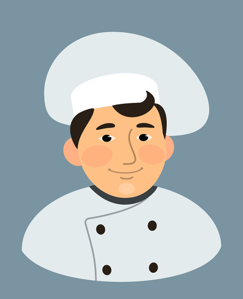 chef-kok cartoon geïsoleerde vector - Vector, afbeelding