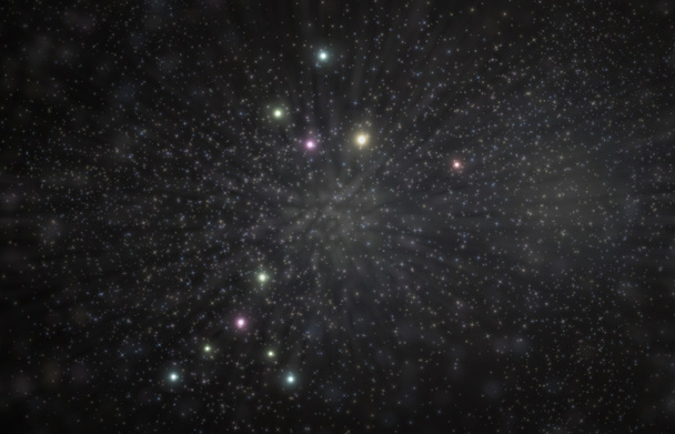 Sterrenbeeld Canis Major 3d illustratie - Foto, afbeelding