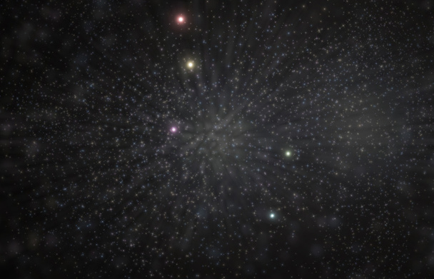Στον αστερισμό λύρα 3d απεικόνιση - Φωτογραφία, εικόνα