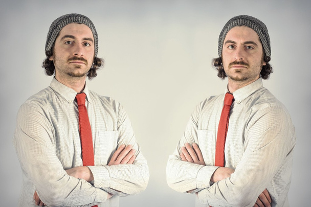 Zwillinge Männer Bärte - Foto, Bild