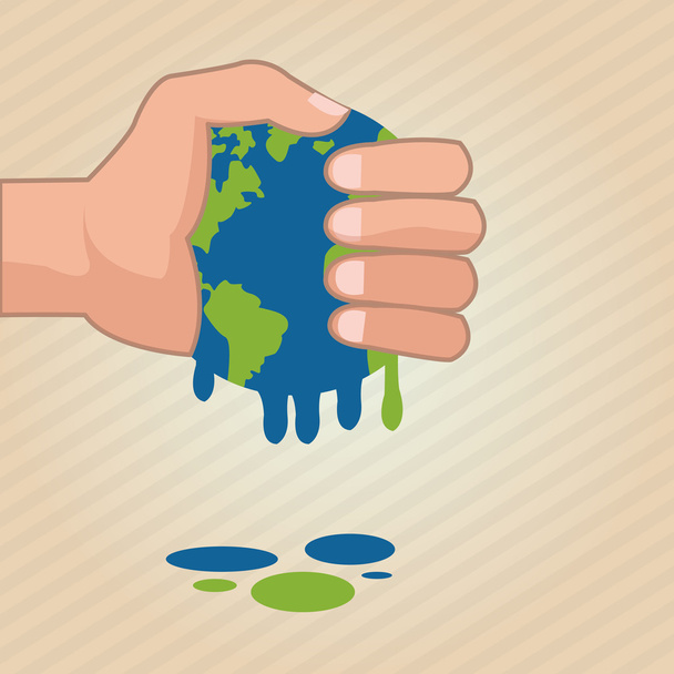 Global warming design. Environment icon.ecology concept - Вектор,изображение