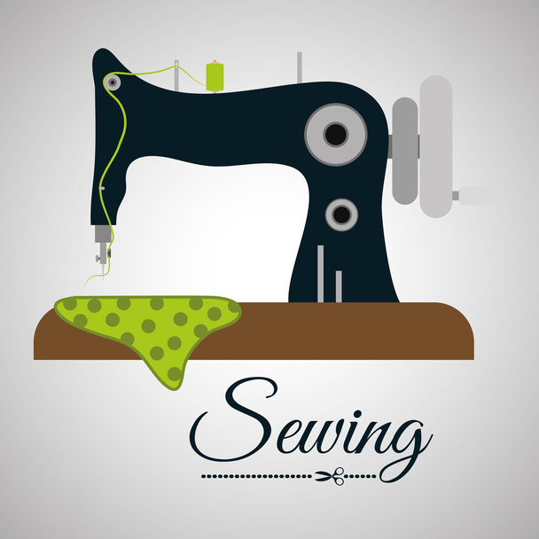 Sewing design.textile icon. tailor shop concept - Vektori, kuva