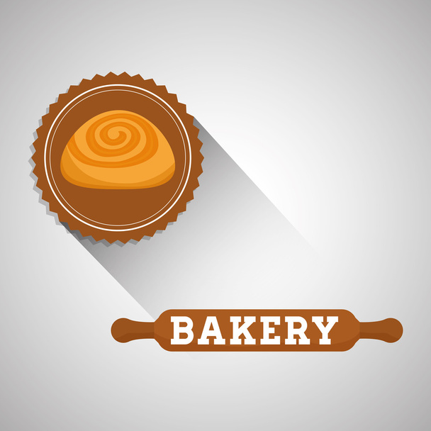Bakery design. bread icon. seal stamp illustration - Vektor, obrázek