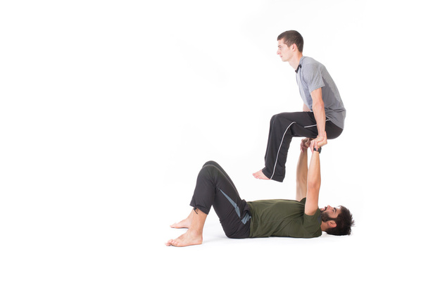Acro Yoga moves - Valokuva, kuva