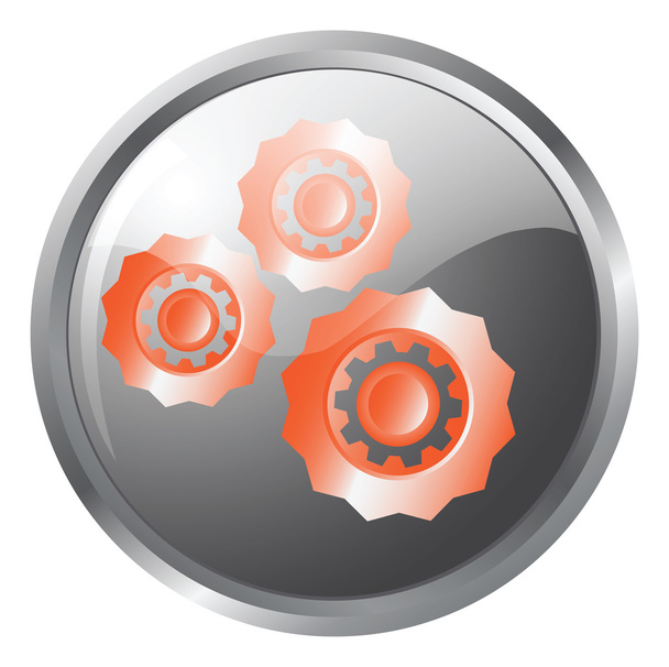 connectivity gears icons - Vector, Image