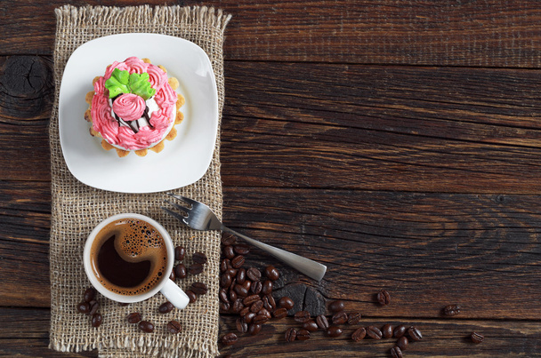 φλιτζάνι καφέ και κέικ  - Φωτογραφία, εικόνα