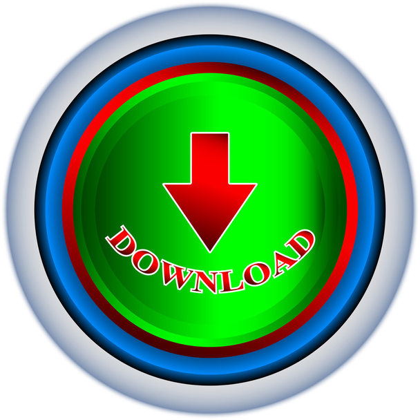 Download button - Vetor, Imagem