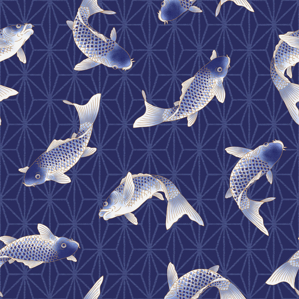 Japanese carp pattern - Foto, afbeelding