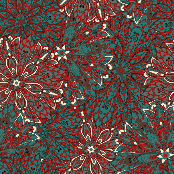 Seamless mandala pattern - Vector, Imagen