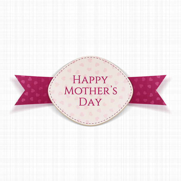 Happy Mothers Day Holiday festive Label - Vektor, Bild