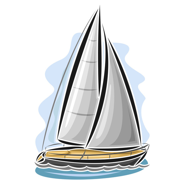 Vektorové logo plachetnice - Vektor, obrázek