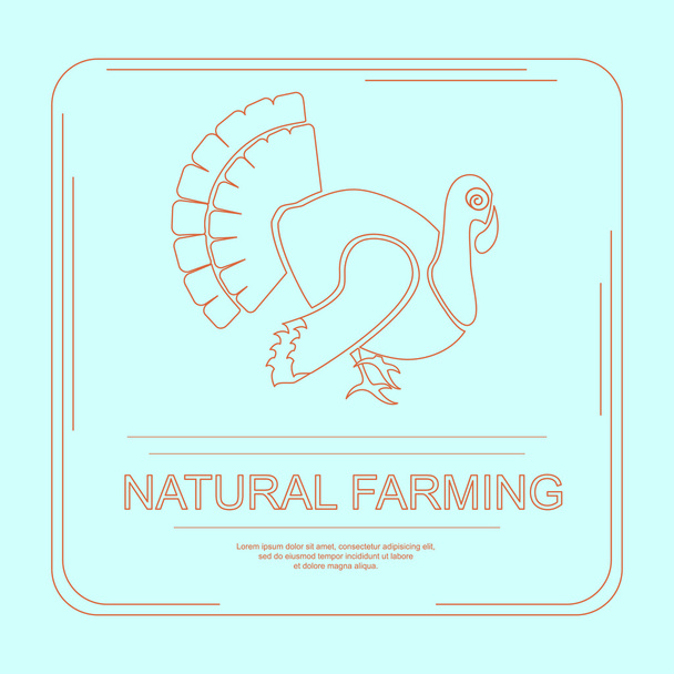 自然農法のロゴタイプ - ベクター画像