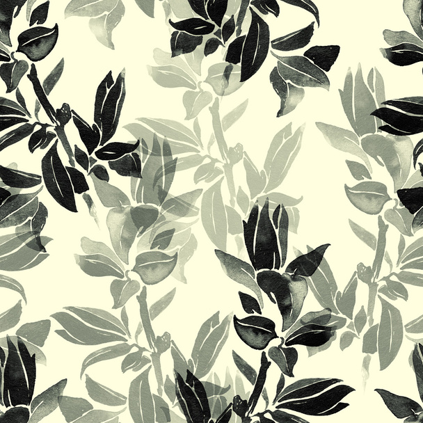 folhas: padrão botânico
 - Foto, Imagem