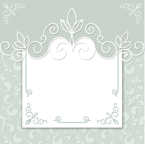 Wedding card or invitation - Διάνυσμα, εικόνα