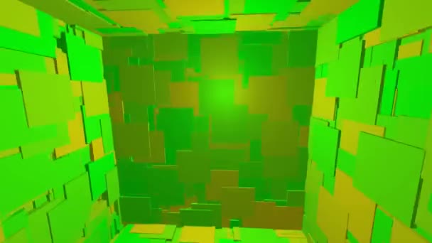 žluté a zelené čtverce - Záběry, video