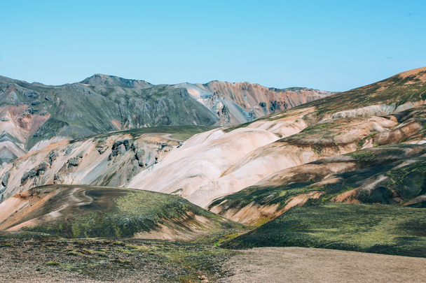 Icelandic landscape. Beautiful mountains and volcanic area - Photo, image