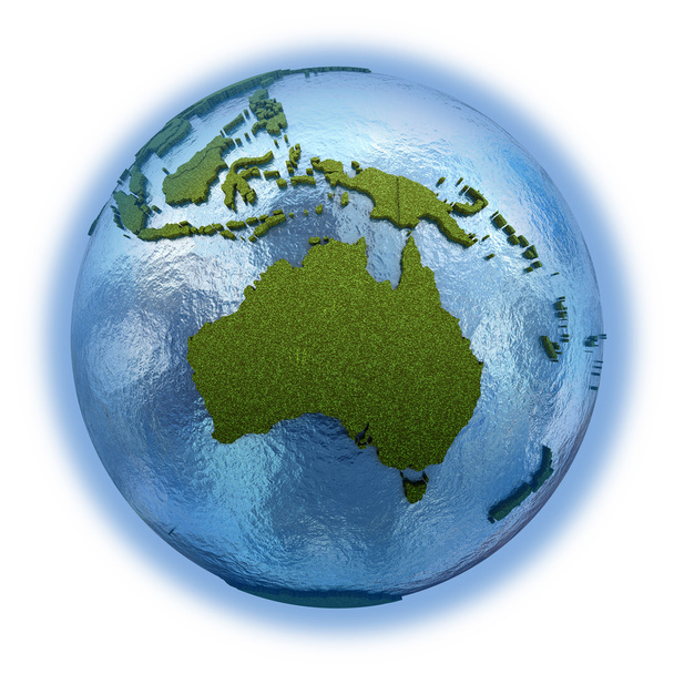 Austrália no planeta Terra
 - Foto, Imagem