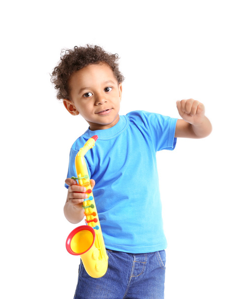 boy playing  with musical toy - Foto, imagen