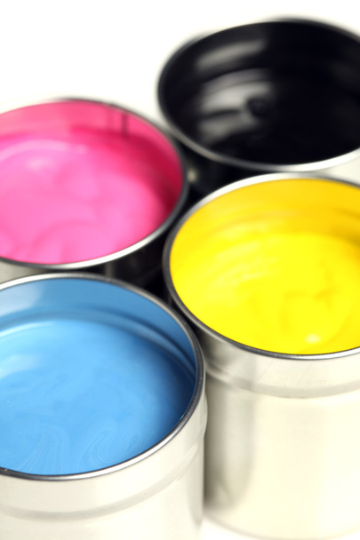 CMYK latas de pintura
 - Foto, imagen