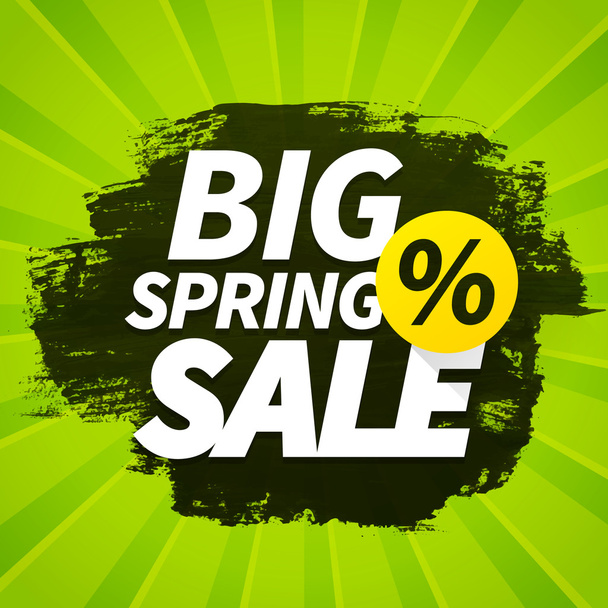 Seasonal big spring sales business background  - Vector, Image