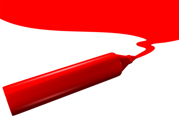 Desenho de marcador vermelho
 - Foto, Imagem