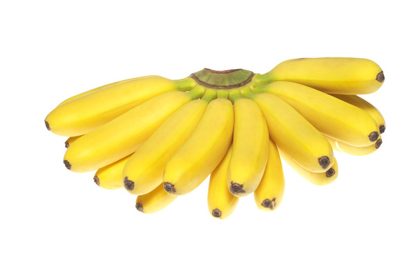 Fresh bananas isolated - Fotoğraf, Görsel