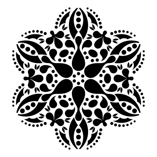geometrisches rundes Ornament - Vektor, Bild