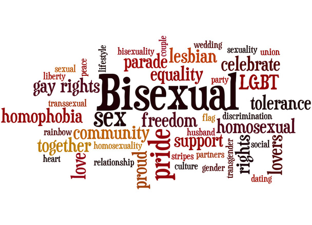 Biseksueel, word cloud concept 9 - Foto, afbeelding