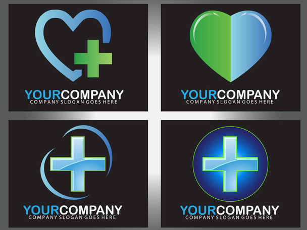 Medical logo design - Vettoriali, immagini
