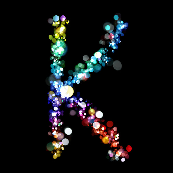 Lights in the shape of letters - Photo, Image