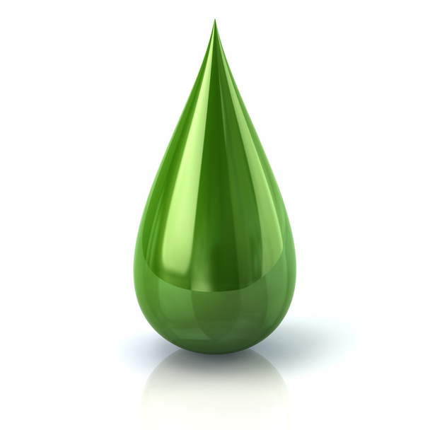 χρώμα πράσινο εικονίδιο σταγόνα μελάνης - Φωτογραφία, εικόνα
