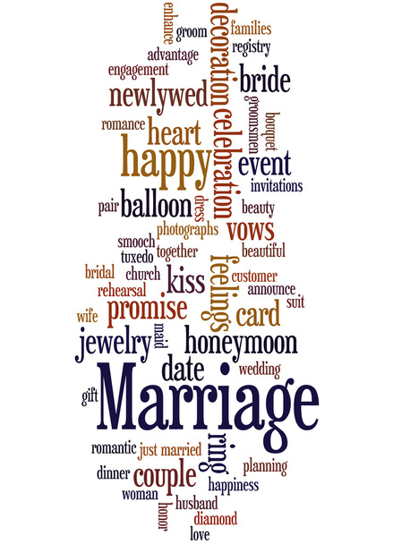Matrimonio, palabra nube concepto 5
 - Foto, imagen