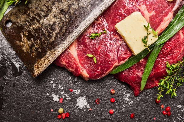 Raw beef steak - Zdjęcie, obraz