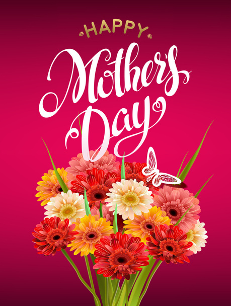 Mothers Day Lettering - Vector, Image