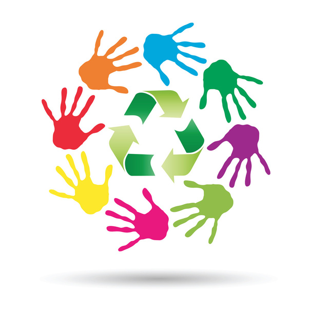 Recycling-Symbol für Ökologie - Foto, Bild