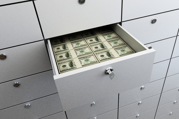 Caja fuerte banco dinero
 - Foto, imagen