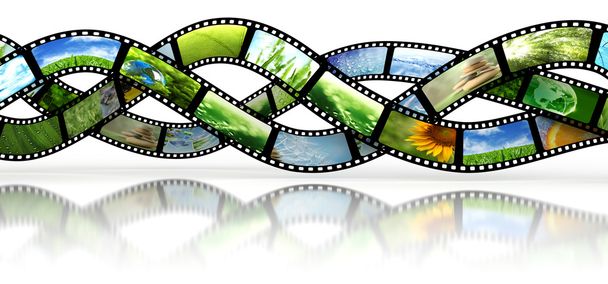 Film strips with images - Photo, Image