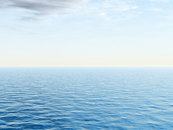 Ondas de água do oceano e céu
  - Foto, Imagem